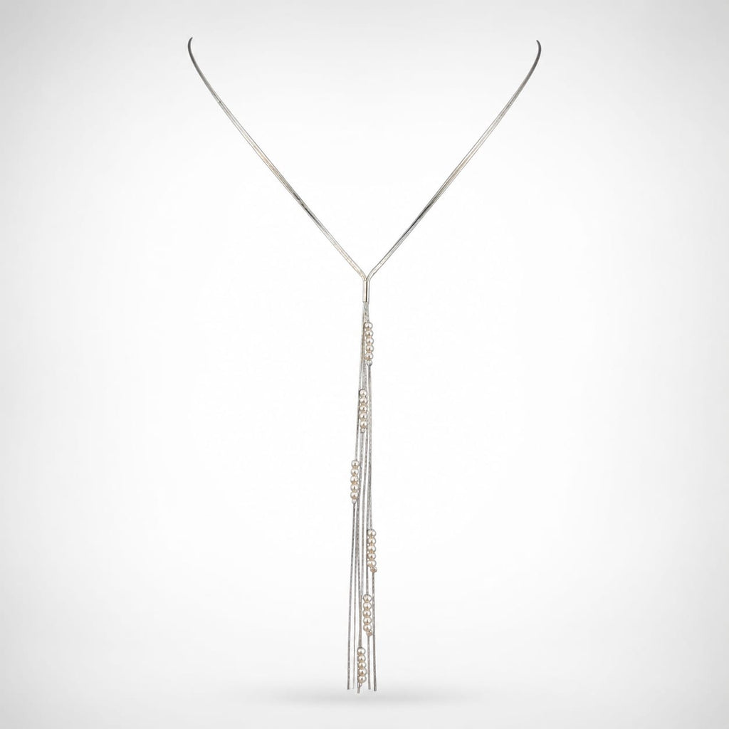 925 Sterling Silver Fringe Necklace