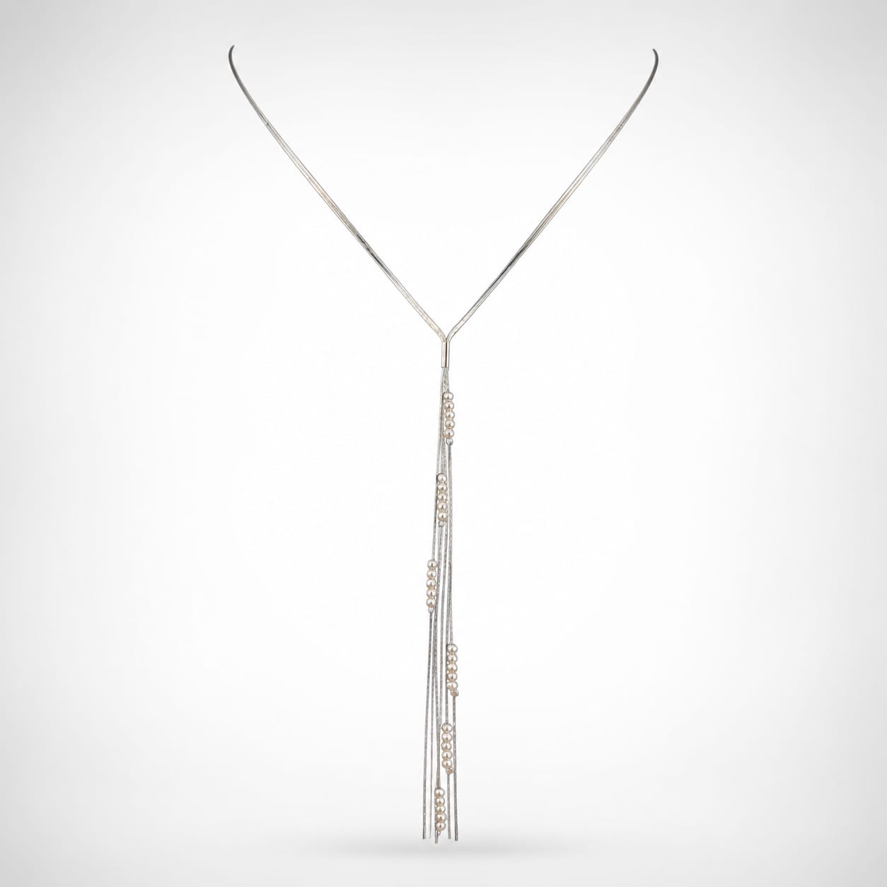 925 Sterling Silver Fringe Necklace