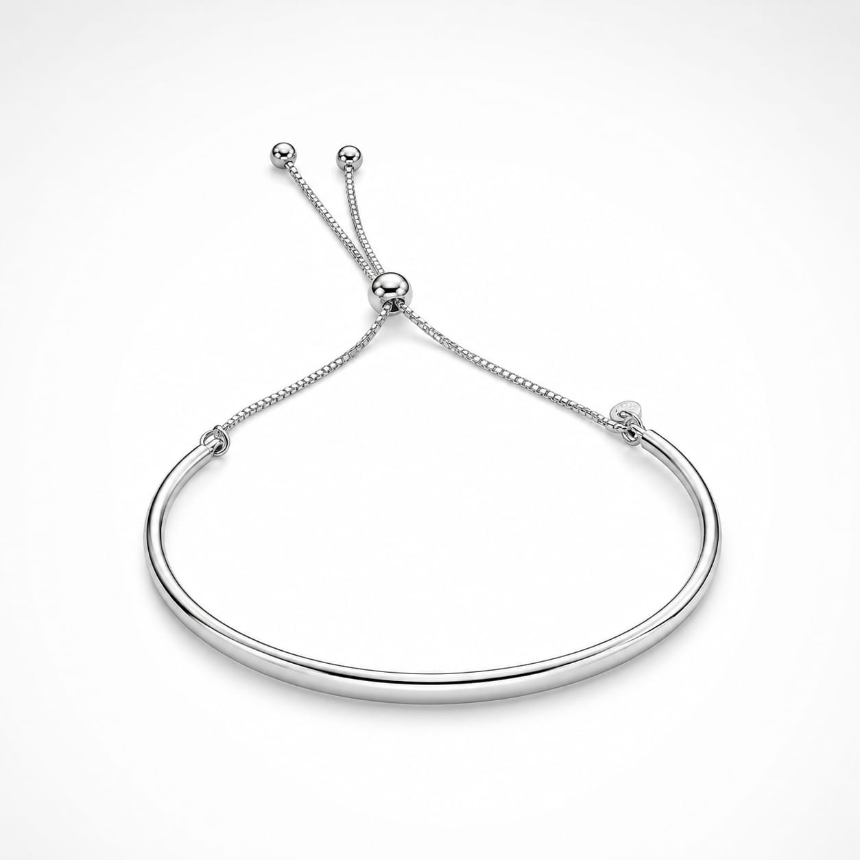 925 Sterling Silver Adjustable Slider Chain Bracelet