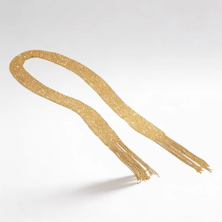 925 Sterling Silver Gold Tassel Necklace