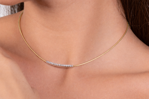 925 Sterling Silver Bar Necklace
