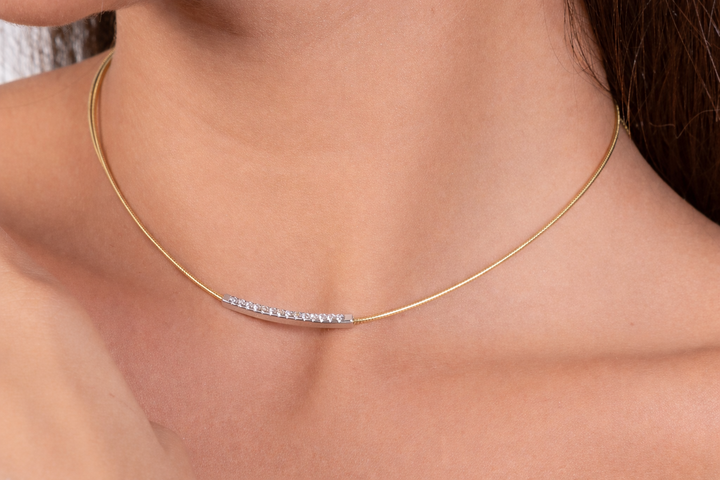 925 Sterling Silver Bar Necklace