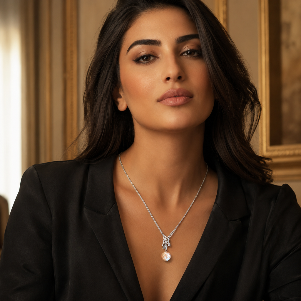 925 Sterling Silver Charm Pendant Necklace