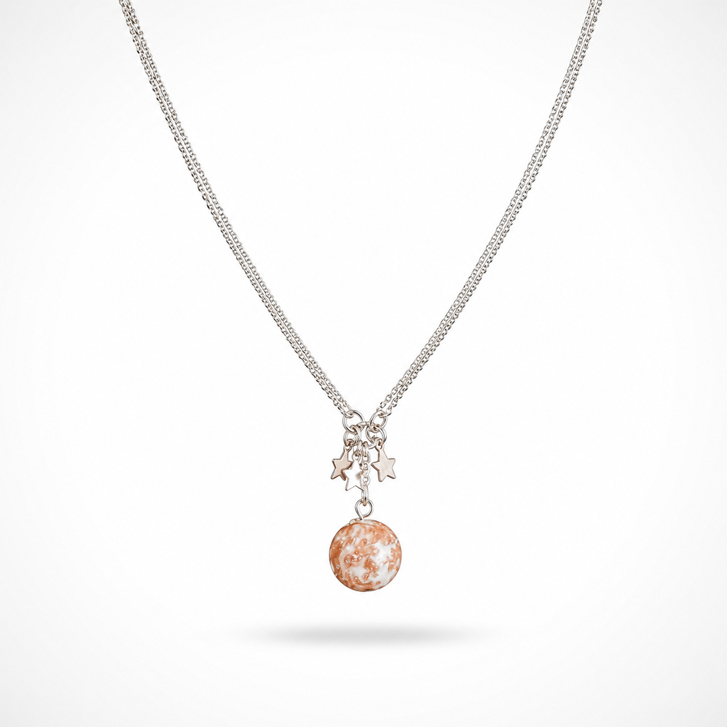 925 Sterling Silver Charm Pendant Necklace
