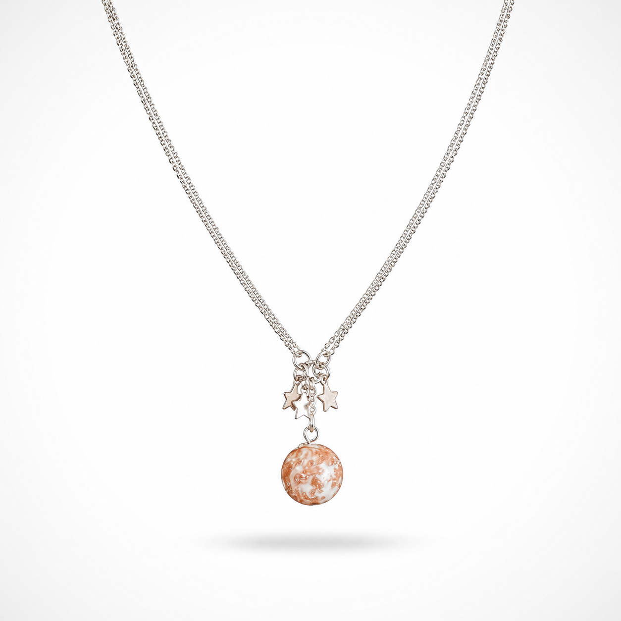 925 Sterling Silver Charm Pendant Necklace