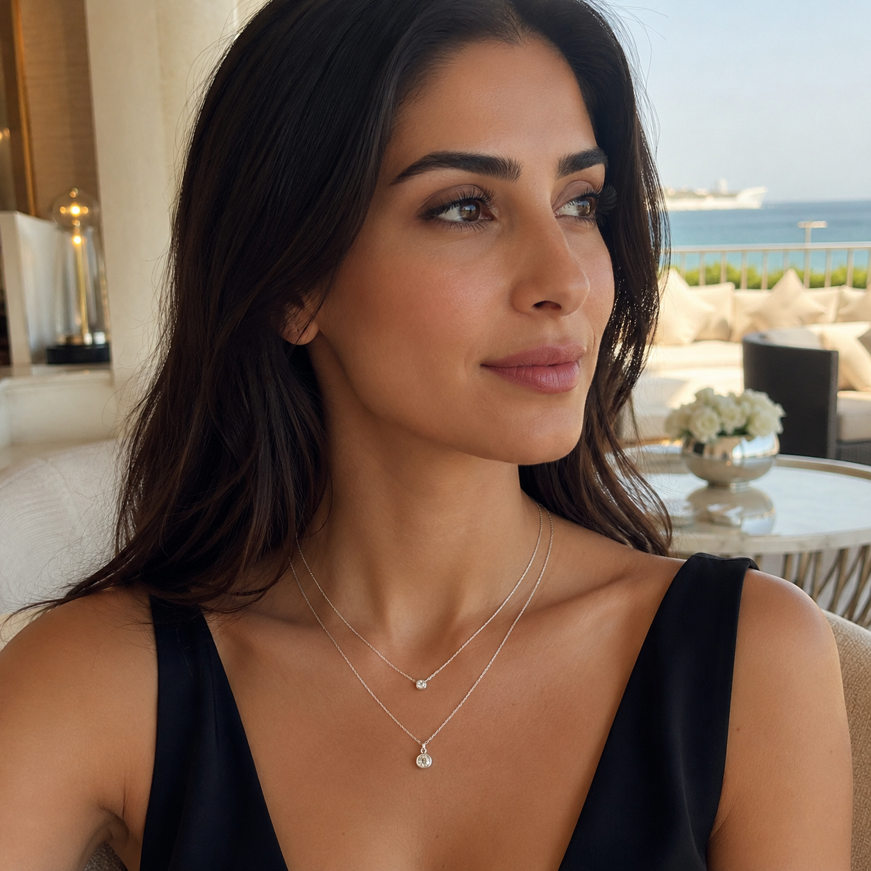 925 Sterling Silver Layered Necklace