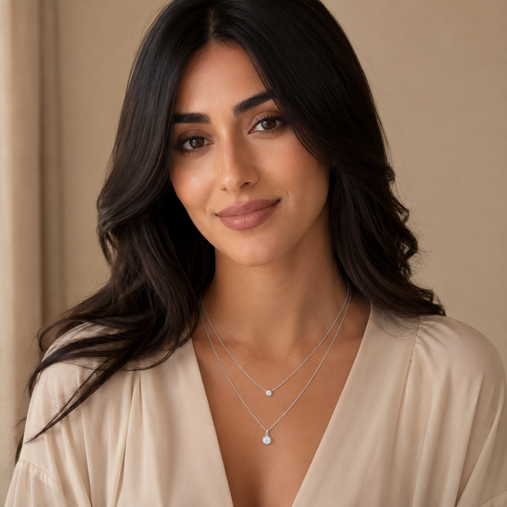 925 Sterling Silver Layered Necklace