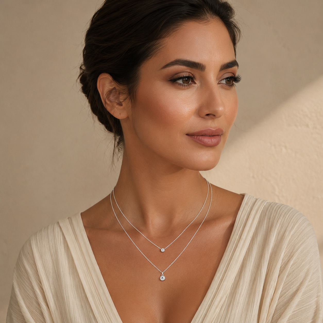 925 Sterling Silver Layered Necklace
