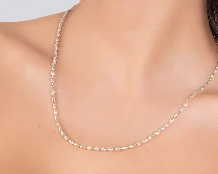 925 Sterling Silver Beaded Necklace