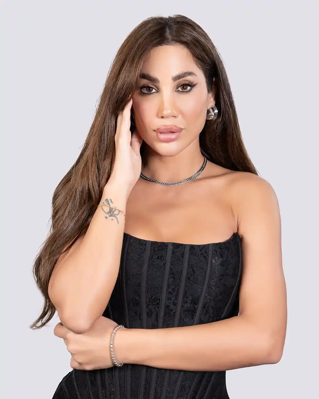 925 Sterling Silver Herringbone Chain Necklace