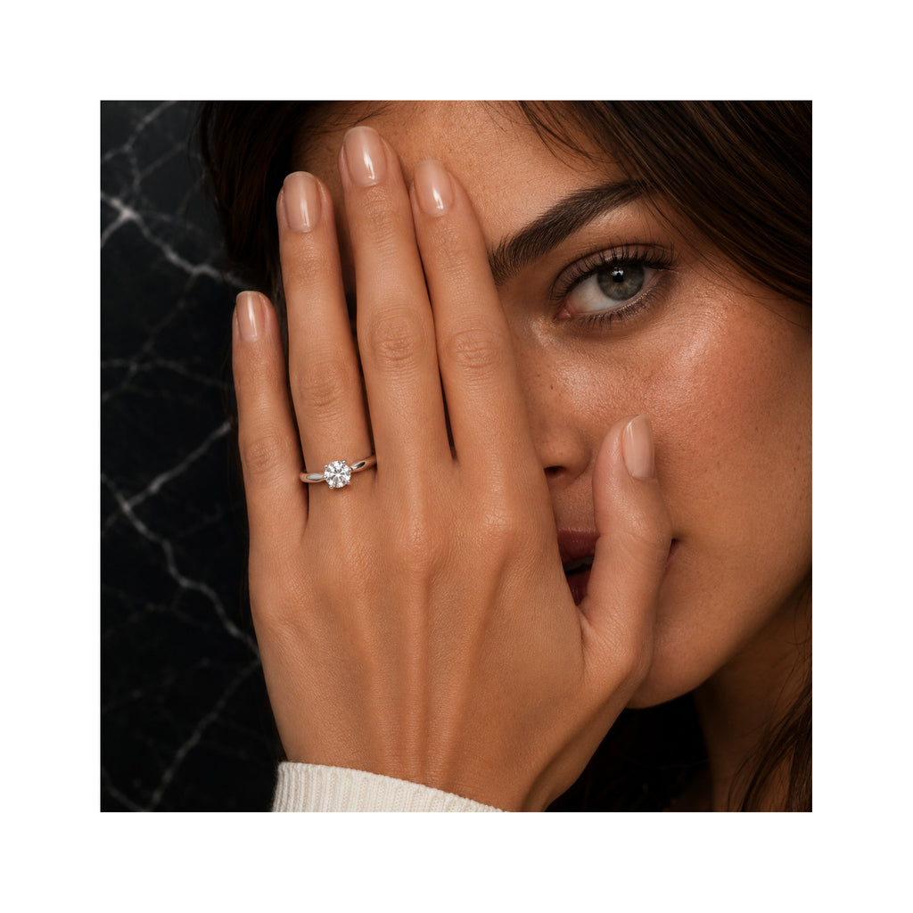 925 Sterling Silver Round Brilliant Solitaire