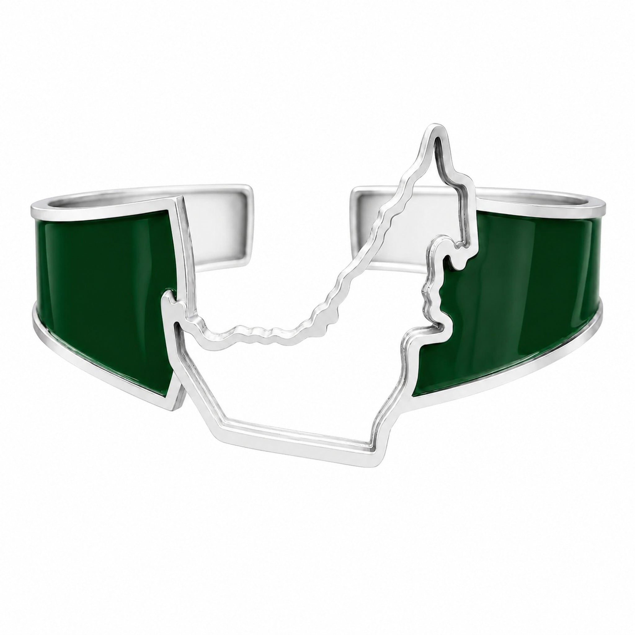 SAMVELLI UAE Map Vert 925 sterling silver bangle